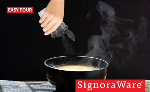 Miniatura 3 de SIGNORAWARE - Juego de 2 saleros y pimenteros a prueba de humedad, grandes saleros para ir de campamento, picnic al aire libre, cocina, loncheras