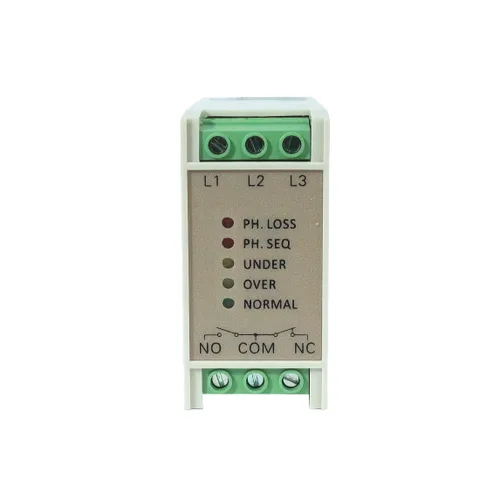 Miniatura 2 de Relé de monitoreo ATO, voltaje trifásico, SPDT, falla de fase/subtensión/sobretensión, con contacto SPDT (1 C/O) para motores eléctricos, bombas
