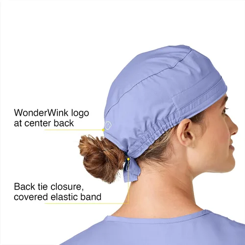 Miniatura 4 de WonderWink Gorra médica con lazo en la espalda