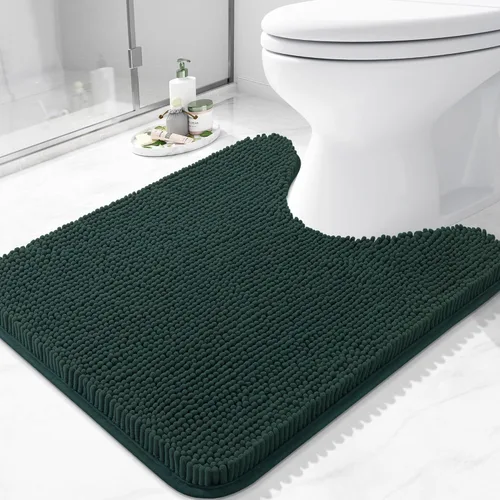 Miniatura 128 de Arotive Alfombras de baño de felpilla extrasuaves y absorbentes, de 24 x 16 pulgadas, lavables a máquina, parte trasera de goma antideslizante