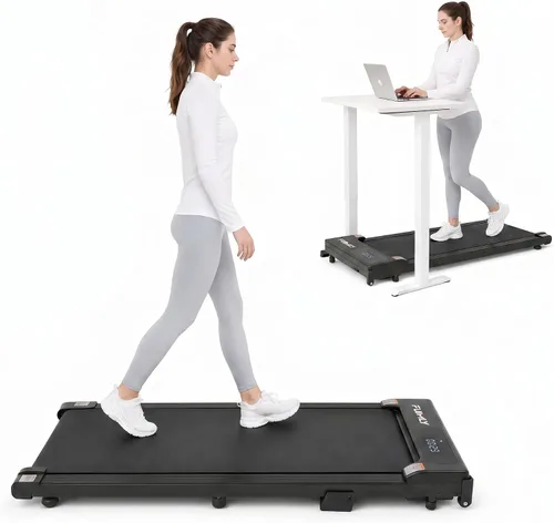Miniatura 10 de Cinta de Caminar Portátil con Capacidad de 300 Libras, Cintas de Correr Portátiles para Casa y Oficina, Cinta de Correr Bajo el Escritorio