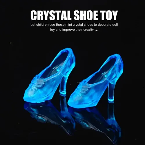 Miniatura 3 de TOYANDONA 30 pares de zapatos de muñeca, zapatos de tacón alto para muñeca, zapatos de muñeca en miniatura, accesorios de disfraz para niñas, Azul