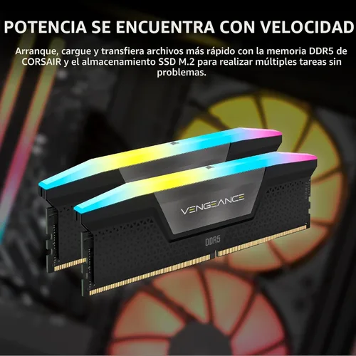 Miniatura 6 de Corsair Vengeance a7500 PC para juegos – Enfriamiento líquido AMD Ryzen™ 7 9800X3D CPU – GPU AMD® Radeon RX 9070XT – 32GB de memoria Vengeance RGB