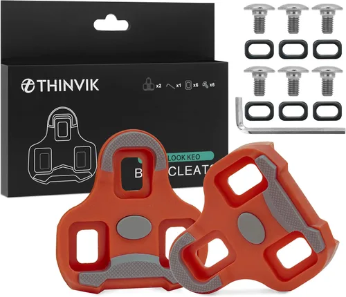 Miniatura 7 de Thinvik Botines de bicicleta para Look Keo Grip, tacos Keo con diseño de goma antideslizante, juego de tacos de bicicleta para ciclismo en Flotador