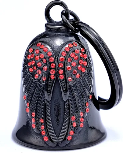 Miniatura 8 de Motorcycle Women Bells - Motorcycle Angel Bell for Men Women,Bell Biker Accessory,Guard Riding Safety Blanco