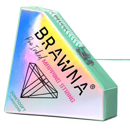 Miniatura 16 de BRAWNA [Versión mejorada] 30 metros de hilo blanco de mapeo de cejas para medición de cejas - Suministros de microblading - Kit PMU - Kit de 2-Blanco