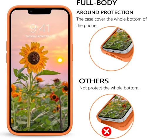 Miniatura 364 de GUAGUA Funda compatible con iPhone 17 Pro Max de 6.9 pulgadas, silicona líquida, goma de gel suave, delgada, forro de microfibra delgada