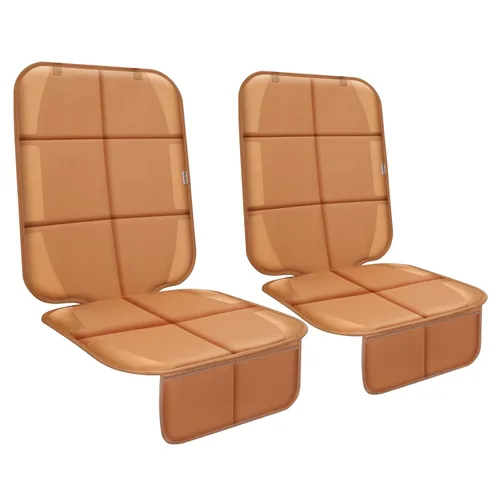 Miniatura 14 de Protector de asiento de automóvil para silla infantil, resistente al agua 600D, protege el asiento de las huellas del bebé, con respaldo Negro 2
