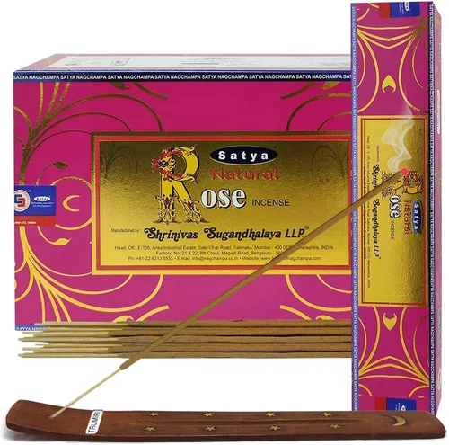 Miniatura 20 de TRUMIRI Paquete de soportes para incienso con varillas de incienso Satya Sai Baba Nagchampa de 3.53 oz (100 g) - Paquete de 1
