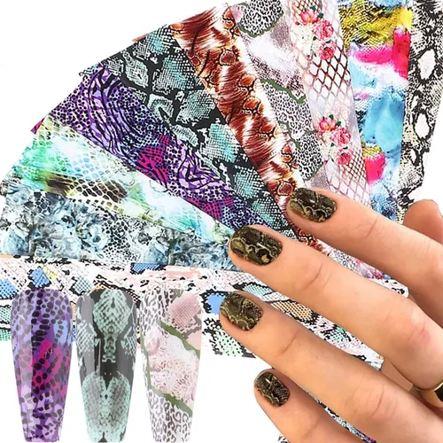 Miniatura 36 de Calcomanías holográficas de transferencia de uñas, hojas de esmalte de uñas de corazón de amor, láminas de transferencia de papel estrellado