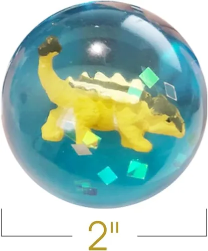 Miniatura 3 de ArtCreativity Bolas de rebote de dinosaurio de 2 pulgadas, juego de 12, bolas para niños con dinosaurio 3D en el interior, juguetes al aire libre