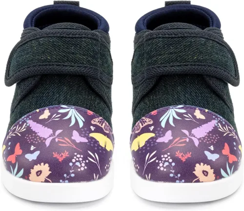 Miniatura 2 de ikiki Zapatillas deportivas para niños pequeños y niños pequeños. Tenis de ajuste espacioso. Nota no chirriantes, puntera y talón de cuero vegano