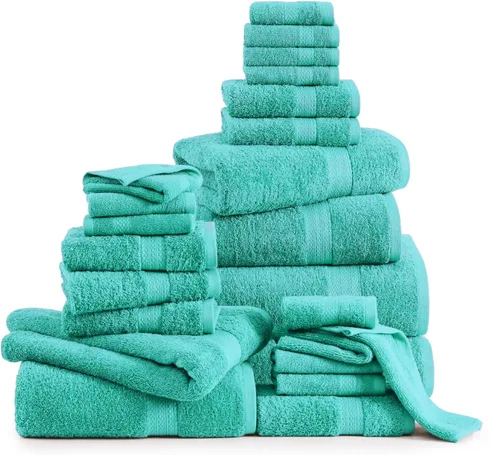 Miniatura 35 de Lane Linen Paquete de 4 toallas de baño 100 % algodón (35 x 66 pulgadas), hilado en anillo, extra grandes, secado rápido, suaves, de poca pelusa