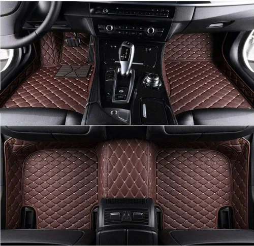 Miniatura 24 de Alfombrillas de automóvil personalizadas para Audi A1, A2, A3, A4, A5, A6, A7, A8, R8, TT, Q2, Q3, Q5, Q7, Q8, e-tron (negro beige)