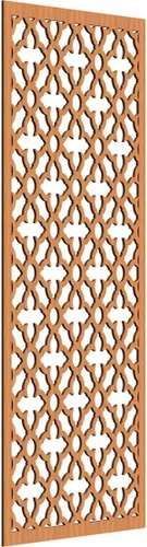 Miniatura 188 de Madison Paneles de pared decorativos de madera con calado, 9 3/8 pulgadas de ancho x 24 3/8 pulgadas de alto x 3/8 de alto, roble rojo rojo (Red Oak)