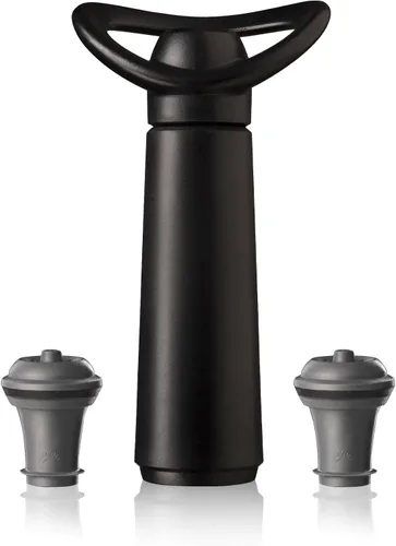 Miniatura 8 de Vacu Vin Concierto para guardar vino con 4 tapones de vacío - Bomba preservadora de vino premium - sello hermético mantiene el vino fresco durante