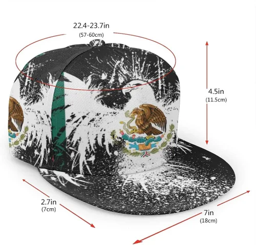 Miniatura 3 de Baseball Cap Men Women - Rainbow Tie Dye Adjustable 3D Printed Snapback Flat Bill Hip Hop Hat