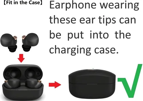 Miniatura 3 de JNSA Puntas de auriculares de doble brida antideslizantes con aislamiento de ruido compatibles con Sony WF-1000XM5/XM4, JBLvibe 200TWS, auriculares