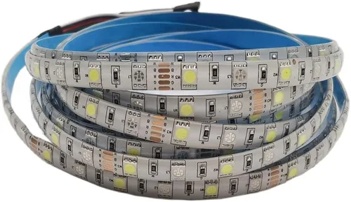 Miniatura 2 de 5050 RGBW RGB+blanco frío (6000K-7000K) 150RGB+150White LED 16.4 ft 16.4ft 60LEDs/m Cinta LED multicolor IP65 revestimiento de silicona impermeable