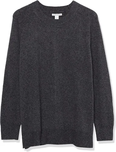 Miniatura 9 de Tienda Essentials Suéter de manga larga con cuello redondo suave al tacto para mujer