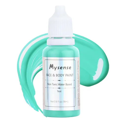 Miniatura 15 de Mysense Pintura facial corporal púrpura pastel, pintura facial lavable a base de agua, pintura corporal crema no tóxica para adultos y niños