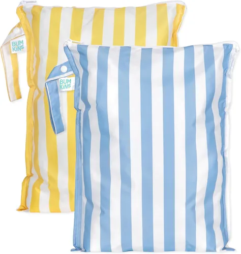 Miniatura 21 de Bumkins - Bolsa húmeda impermeable más grande - Para bebé, viajes, traje de baño, pañales de tela, piezas de bomba, piscina, gimnasio, artículos