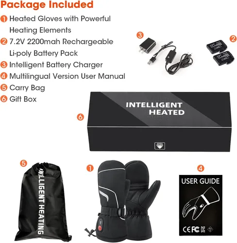 Miniatura 7 de Savior Guantes de esquí con calor térmico para snowboard, guantes de cuero para invierno, esquí, montañismo, calentador de manos para invierno