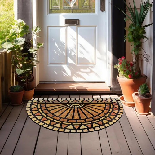 Miniatura 2 de CHICHIC Entrance Door Mat Large 24 x 36 Inch Entry Way Doormat Front Door Rugs Outdoors Heavy Duty Welcome Mat Non Slip Rubber Back Low Profile for
