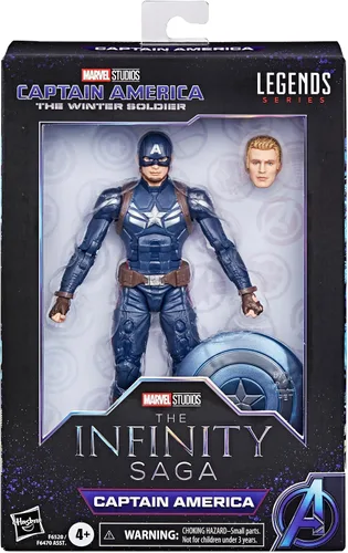 Miniatura 2 de Hasbro Marvel Serie Legends Capitán América, Figuras de acción coleccionables de 6 pulgadas de Capitán América: El Soldado de Invierno, Figuras