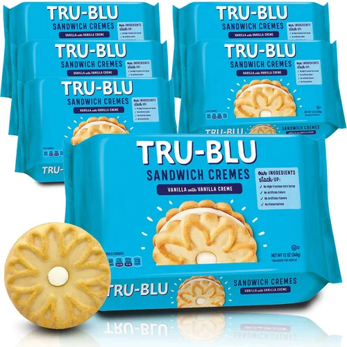 Miniatura 7 de TRU BLU - Galletas dúplex con crema de chocolate y vainilla, sin ingredientes artificiales, sin jarabe de maíz de alta fructosa, fabricadas