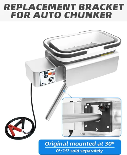Miniatura 3 de BLUEWING Auto Chunker - Máquina de picar eléctrica con dispensador de cebo automatizado para pesca de atún con tolva plegable de 5 galones