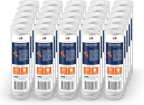 Miniatura 10 de Aquaboon Whole House - Cartucho de filtro de agua para sedimentos de heridas de 5 micras, 10 x 2.5 pulgadas, compatible con filtro de agua de pozo