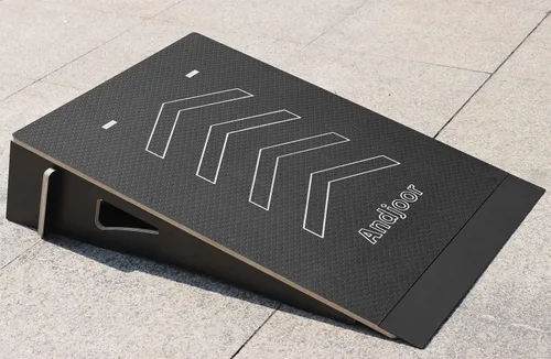 Rampa de monopatín y bicicleta para niños - BMX, patinete, coche teledirigido y moto de tierra - Accesorios para monopatín con saltos Negro