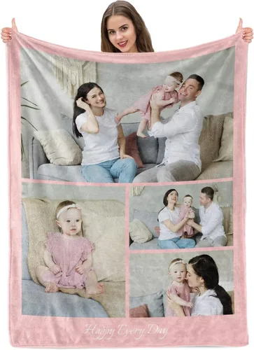 Miniatura 36 de Manta personalizada con imagen, mantas personalizadas para adultos y niños, manta de fotos personalizable, mantas personalizadas como regalo para 5