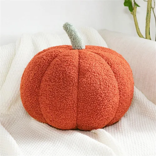 Miniatura 10 de Almohada de calabaza, cojín con forma de calabaza, almohada de felpa de calabaza, decoración de almohada de calabaza, cojín decorativo de calabaza
