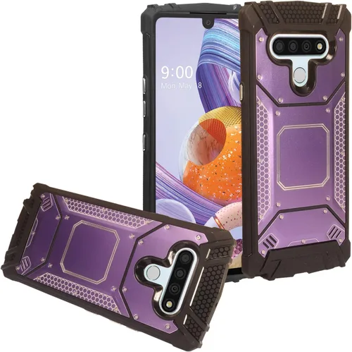 Miniatura 20 de Para LG Stylo 6 LM-Q730 (2020) - Funda híbrida con soporte de anillo - RS2 Negro