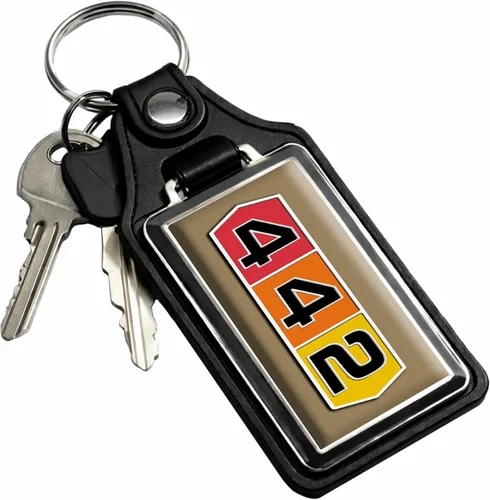 Miniatura 31 de Brotherhood Car Key Chain for Cutlass - Classic Models Keychain for Men and Women Gift Key Ring Azul alpino