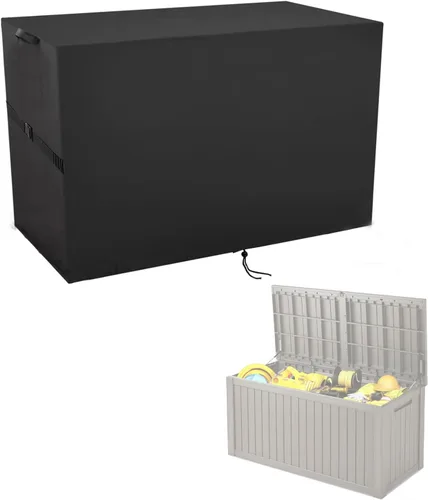 Miniatura 9 de Cubierta de Caja de Almacenamiento Exterior, Cubierta Impermeable de Resina para Contenedor de Almacenamiento, Cubiertas de Caja de Cubierta