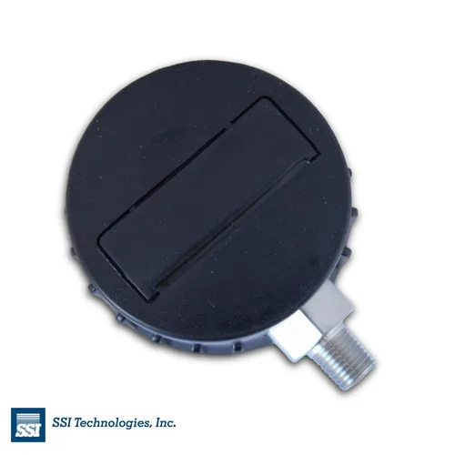 Miniatura 4 de Serie MG1-9V - MG1-3000-A-9V-R, manómetro digital de 2.5 pulgadas con pantalla LCD, presión de funcionamiento de 3000 PSIG, funciona con pilas, 9 V