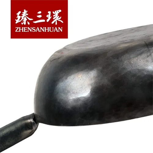 Miniatura 4 de ZhenSanHuan - Woks chinos de hierro martillado a mano y sartenes para freír, antiadherentes, sin revestimiento, apto para inducción, 的的,Un bocado