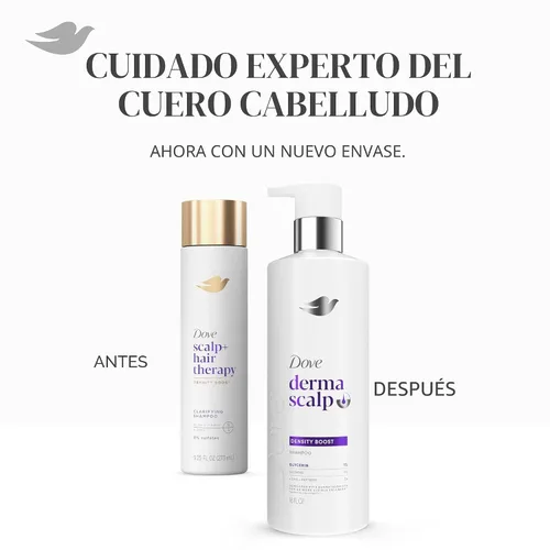 Miniatura 9 de Dove Derma Champú para el cuero cabelludo 1 unidad Impulso de densidad para 4 veces más plenitud visible, con glicerina, 16 onzas