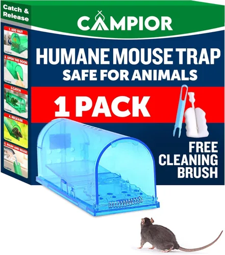 Miniatura 13 de Campior Trampa Humana para Ratones para Casa – Grande, Trampas para Ratones Sin Matar para Interiores para el Hogar, Trampa para Ratas y Ratones
