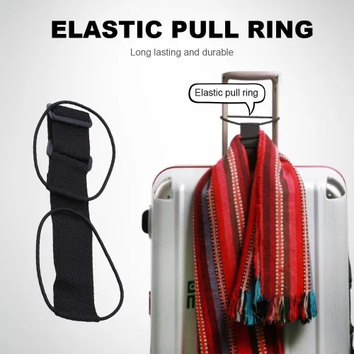 Miniatura 6 de Correas de conector de equipaje ajustables fuertes y multiusos, añade una bolsa, maleta fácil de viajar, cinturón de sujeción elástico flexible