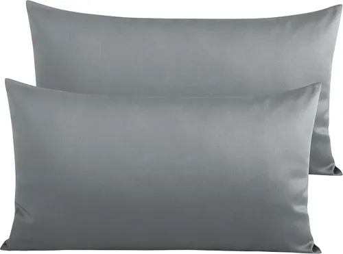 Miniatura 12 de NTBAY Fundas de Almohada de Algodón Egipcio Queen - Juego de 2, Fundas de Almohada de Algodón de 500 Hilos - Fundas de Almohada Suaves y Rosa