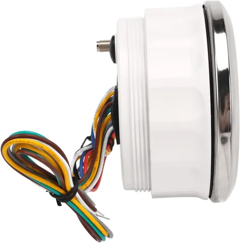 Miniatura 8 de Medidor de velocidad, velocímetro de 3 3/3.346 in, velocímetro de 0-125 MPH con tacómetro de 8000 rpm, retroiluminación roja DC9 a 32 V para barco