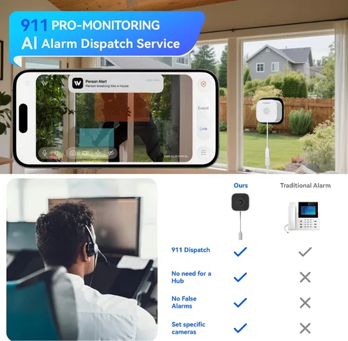 Miniatura 2 de Cámara magnética para ventana, cámara de seguridad para ventana con visión nocturna, cámara interior de 3MP 2K para seguridad del hogar, habilitada