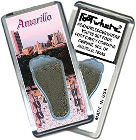 Miniatura 2 de Amarillo "FootWhere" - Imán para nevera de recuerdo. Fabricado en Estados Unidos (AMR206 - War Memorial)
