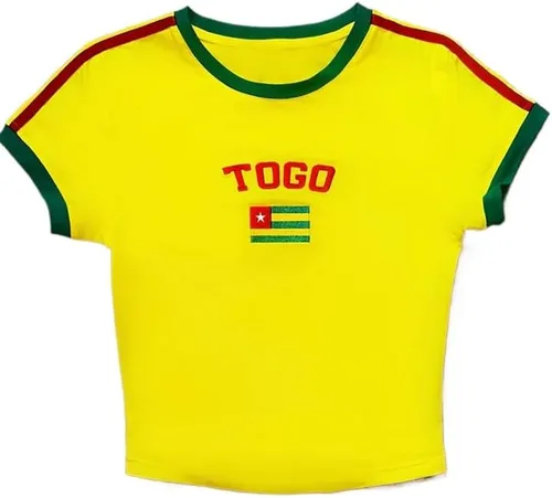 Camisetas de bebé con estampado vintage para mujer, Y2K, ajustadas, manga corta, bordado, ropa de calle, para salir de verano