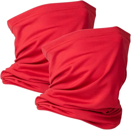 Paquete de 2 polainas para el cuello, cubrebocas, reutilizables, tubo, protección UV, pasamontañas, deportes al aire libre para hombres y mujeres