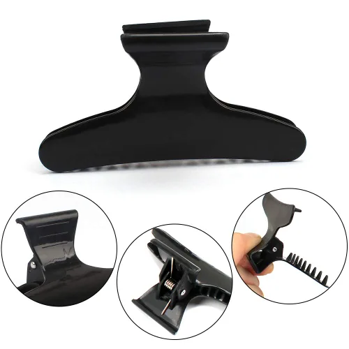 Miniatura 4 de CIEHER - Pinzas para el cabello para mujer, paquete de 24 pinzas para el cabello para peinar, pinzas para el cabello de mariposa, pinzas para Negro